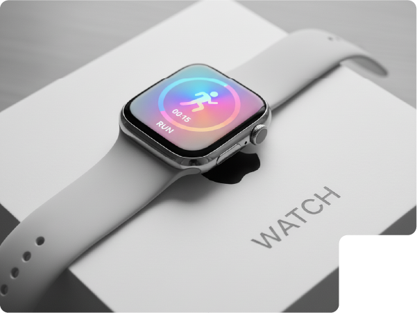 Gymmer watch app UI design, a student portfolio project from Halo Design Academy